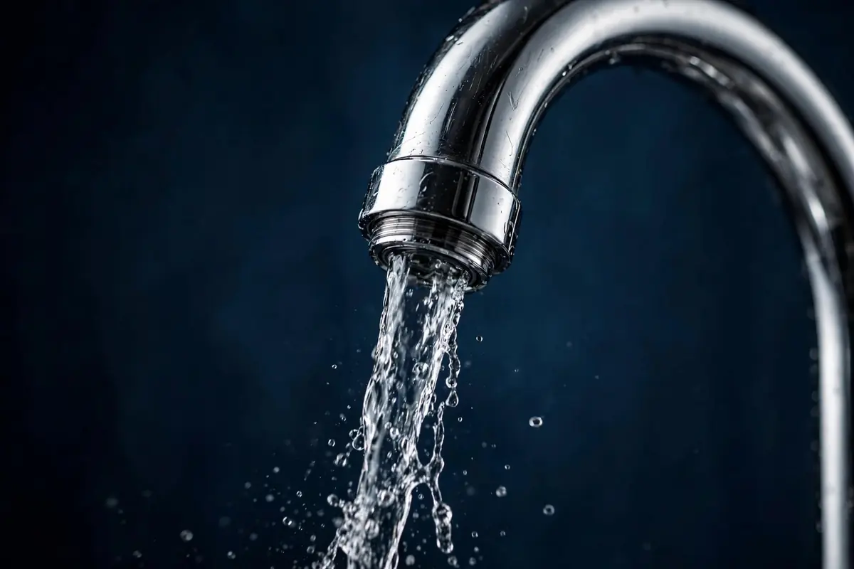 Modern kitchen faucet in a Christiansburg home